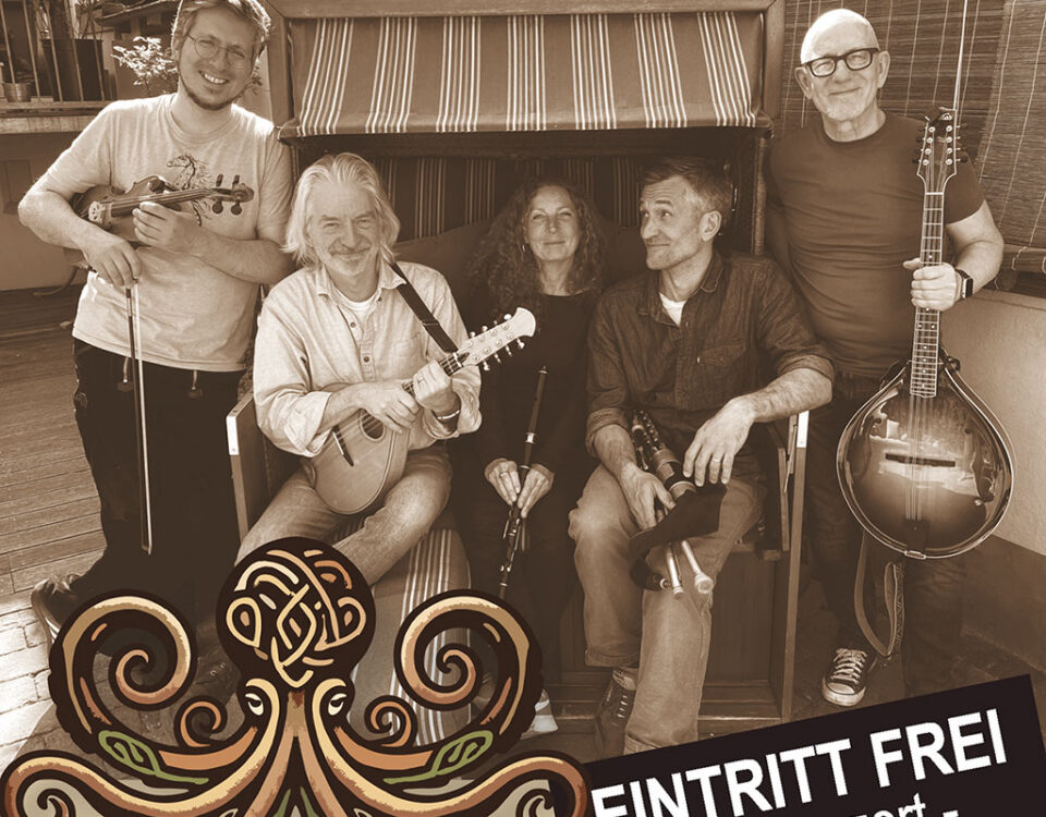 Veranstaltungsplakat der Folkband Ceann Mara.